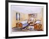 Cabin-De-Luxe Aboard the RMS Georgic-null-Framed Giclee Print