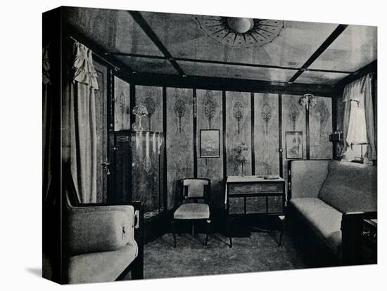 'Cabin-De-Luxe on the North German Lloyd SS. Kronprinzessin Cecilie', c1907-Unknown-Stretched Canvas