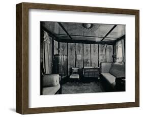 'Cabin-De-Luxe on the North German Lloyd SS. Kronprinzessin Cecilie', c1907-Unknown-Framed Photographic Print