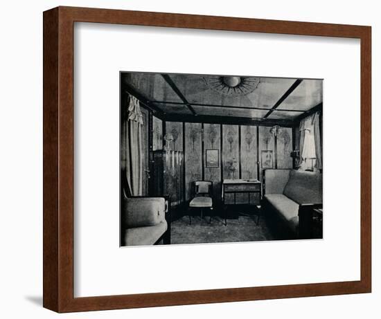 'Cabin-De-Luxe on the North German Lloyd SS. Kronprinzessin Cecilie', c1907-Unknown-Framed Photographic Print