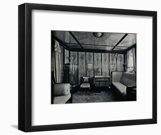 'Cabin-De-Luxe on the North German Lloyd SS. Kronprinzessin Cecilie', c1907-Unknown-Framed Photographic Print