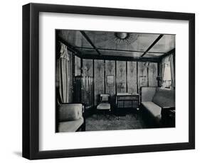 'Cabin-De-Luxe on the North German Lloyd SS. Kronprinzessin Cecilie', c1907-Unknown-Framed Photographic Print