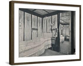 'Cabin-De-Luxe on the North German Lloyd SS. Kronprinzessin Cecilie', c1907-Unknown-Framed Giclee Print