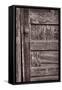 Cabin Door BW-Steve Gadomski-Framed Stretched Canvas