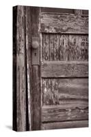 Cabin Door BW-Steve Gadomski-Stretched Canvas