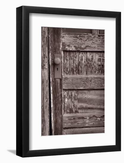 Cabin Door BW-Steve Gadomski-Framed Photographic Print