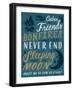 Cabin Full of Friends-Ashley Santoro-Framed Giclee Print