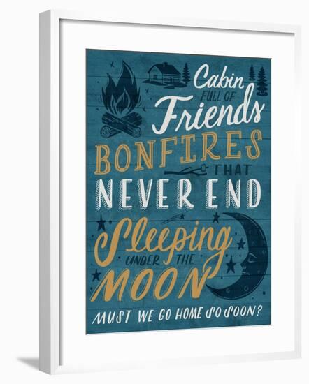 Cabin Full of Friends-Ashley Santoro-Framed Giclee Print