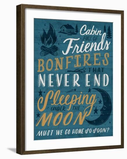 Cabin Full of Friends-Ashley Santoro-Framed Giclee Print