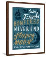 Cabin Full of Friends-Ashley Santoro-Framed Giclee Print