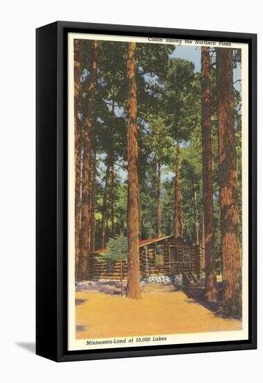 Cabin in Northern Pines, Minnesota-null-Framed Stretched Canvas