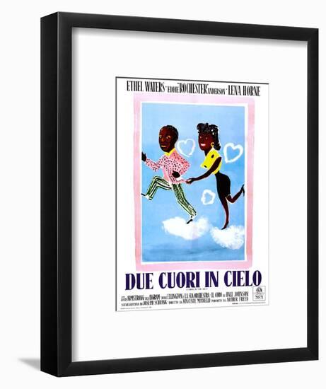 Cabin in the Sky, (aka Due Cuori in Cielo), Italian Poster Art, 1943-null-Framed Art Print