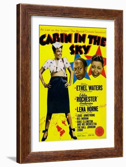 Cabin In The Sky, Lena Horne, Eddie 'Rochester' Anderson, Ethel Waters, 1943-null-Framed Art Print