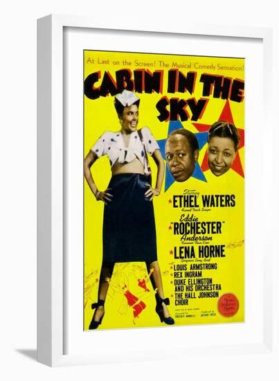 Cabin In The Sky, Lena Horne, Eddie 'Rochester' Anderson, Ethel Waters, 1943-null-Framed Art Print