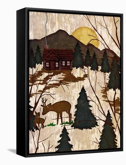 Cabin in the Woods II-Nicholas Biscardi-Framed Stretched Canvas