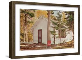 Cabin in the Woods-null-Framed Art Print
