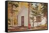 Cabin in the Woods-null-Framed Stretched Canvas