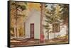 Cabin in the Woods-null-Framed Stretched Canvas