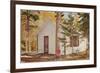 Cabin in the Woods-null-Framed Art Print