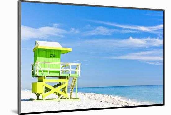 Cabin Miami Beach Florida-null-Mounted Art Print