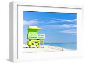 Cabin Miami Beach Florida-null-Framed Art Print