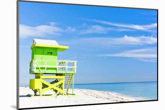 Cabin Miami Beach Florida-null-Mounted Art Print