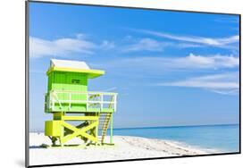 Cabin Miami Beach Florida-null-Mounted Art Print