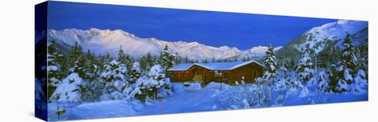 Cabin Mount Alyeska, Alaska, USA-null-Stretched Canvas