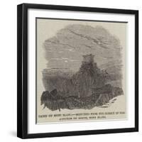 Cabin on Mont Blanc, Sketched from the Summit of the Aiguille Du Goute, Mont Blanc-null-Framed Giclee Print