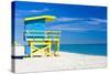 Cabin on the Beach, Miami Beach, Florida, USA-phbcz-Stretched Canvas