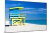 Cabin on the Beach, Miami Beach, Florida, USA-phbcz-Mounted Photographic Print