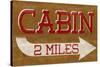 Cabin Sign-null-Stretched Canvas