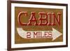 Cabin Sign-null-Framed Art Print
