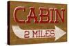 Cabin Sign-null-Stretched Canvas