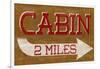 Cabin Sign-null-Framed Art Print