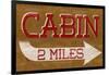 Cabin Sign-null-Framed Art Print