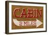 Cabin Sign-null-Framed Art Print