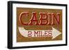 Cabin Sign-null-Framed Art Print