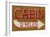 Cabin Sign-null-Framed Art Print