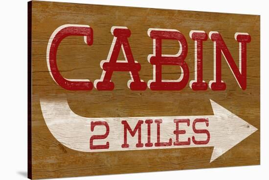 Cabin Sign-null-Stretched Canvas