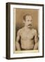 Cabinet Card of a Tattooed Man, C.1899-Charles Eisenmann-Framed Photographic Print