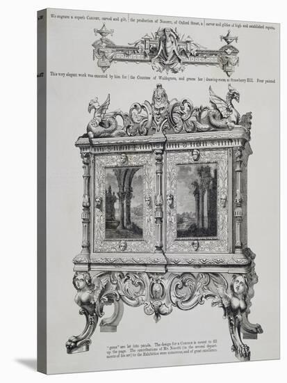 Cabinet for Countess of Waldegrave from Art Journal Catalogue, United Kingdom-null-Stretched Canvas