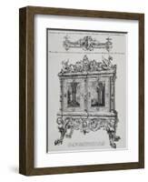 Cabinet for Countess of Waldegrave from Art Journal Catalogue, United Kingdom-null-Framed Giclee Print