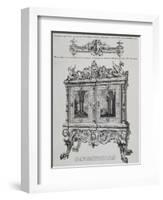 Cabinet for Countess of Waldegrave from Art Journal Catalogue, United Kingdom-null-Framed Giclee Print