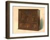 Cabinet inlaid with marquetry, 1904-Shirley Slocombe-Framed Giclee Print