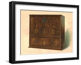 Cabinet inlaid with marquetry, 1904-Shirley Slocombe-Framed Giclee Print