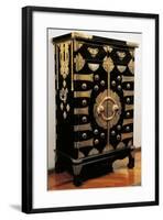 Cabinet Made of Wood and Brass, Korea, Korean Civilization-null-Framed Giclee Print