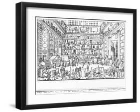 Cabinet of Physics, 1687-Jacques Sébastien Le Clerc-Framed Giclee Print