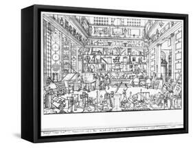Cabinet of Physics, 1687-Jacques Sébastien Le Clerc-Framed Stretched Canvas
