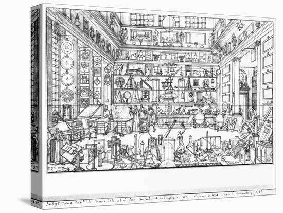 Cabinet of Physics, 1687-Jacques Sébastien Le Clerc-Stretched Canvas